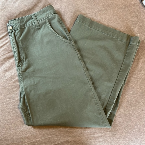 Blu Pepper Day to Day High Waisted Wide Leg Crop Pant - Picture 1 of 7